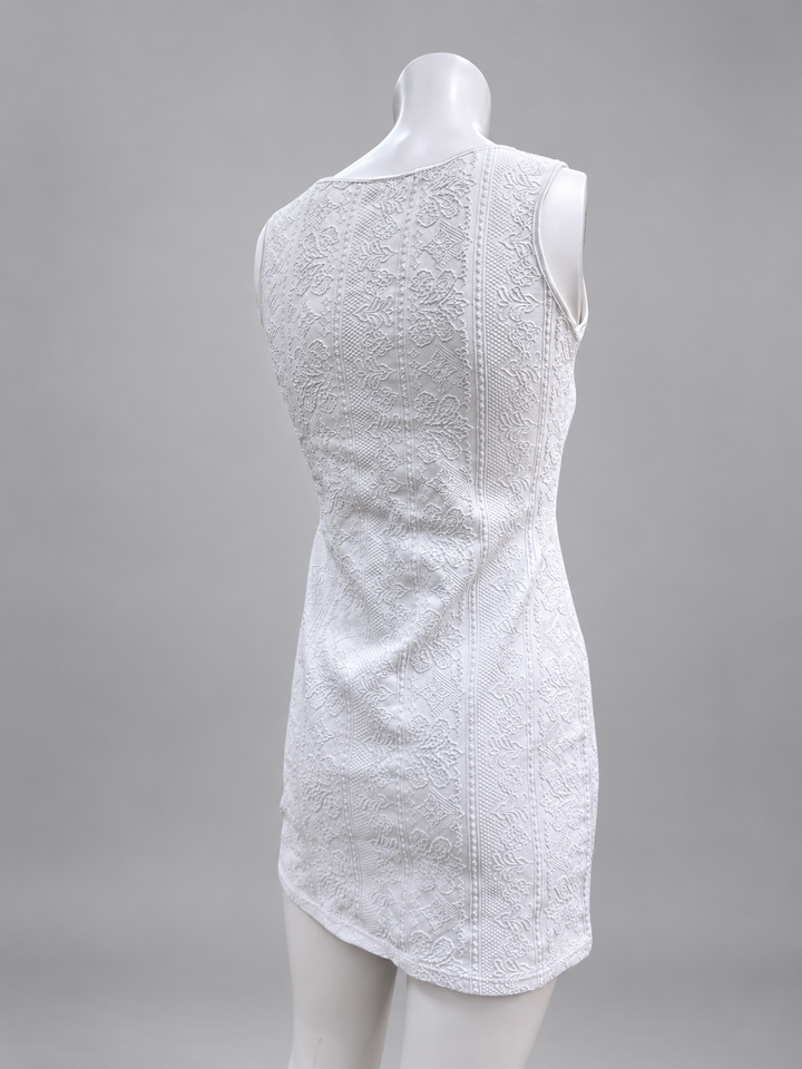 La Perla textured white mini dress