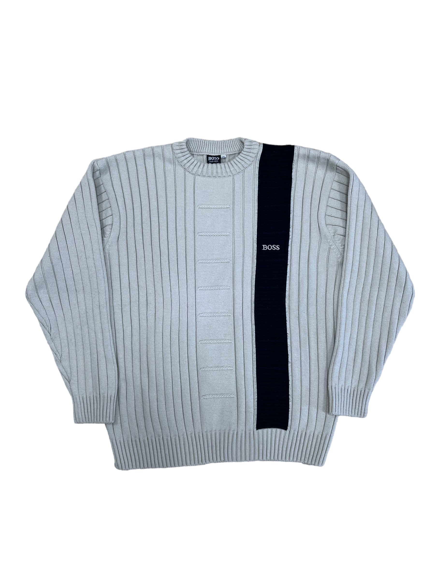 Hugo boss hot sale striped sweater