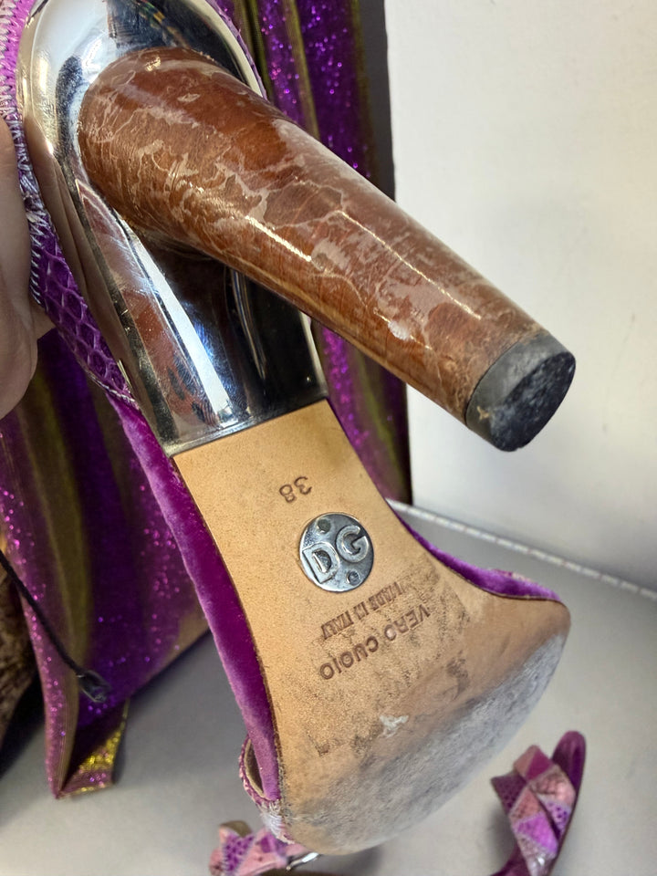 2000s Dolce&Gabbana Leather Heels EU38