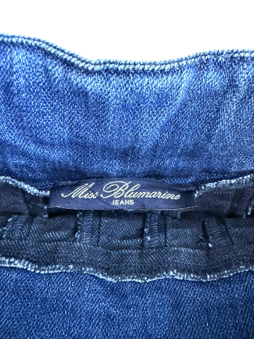 Miss Blumarine denim pleated mini skirt