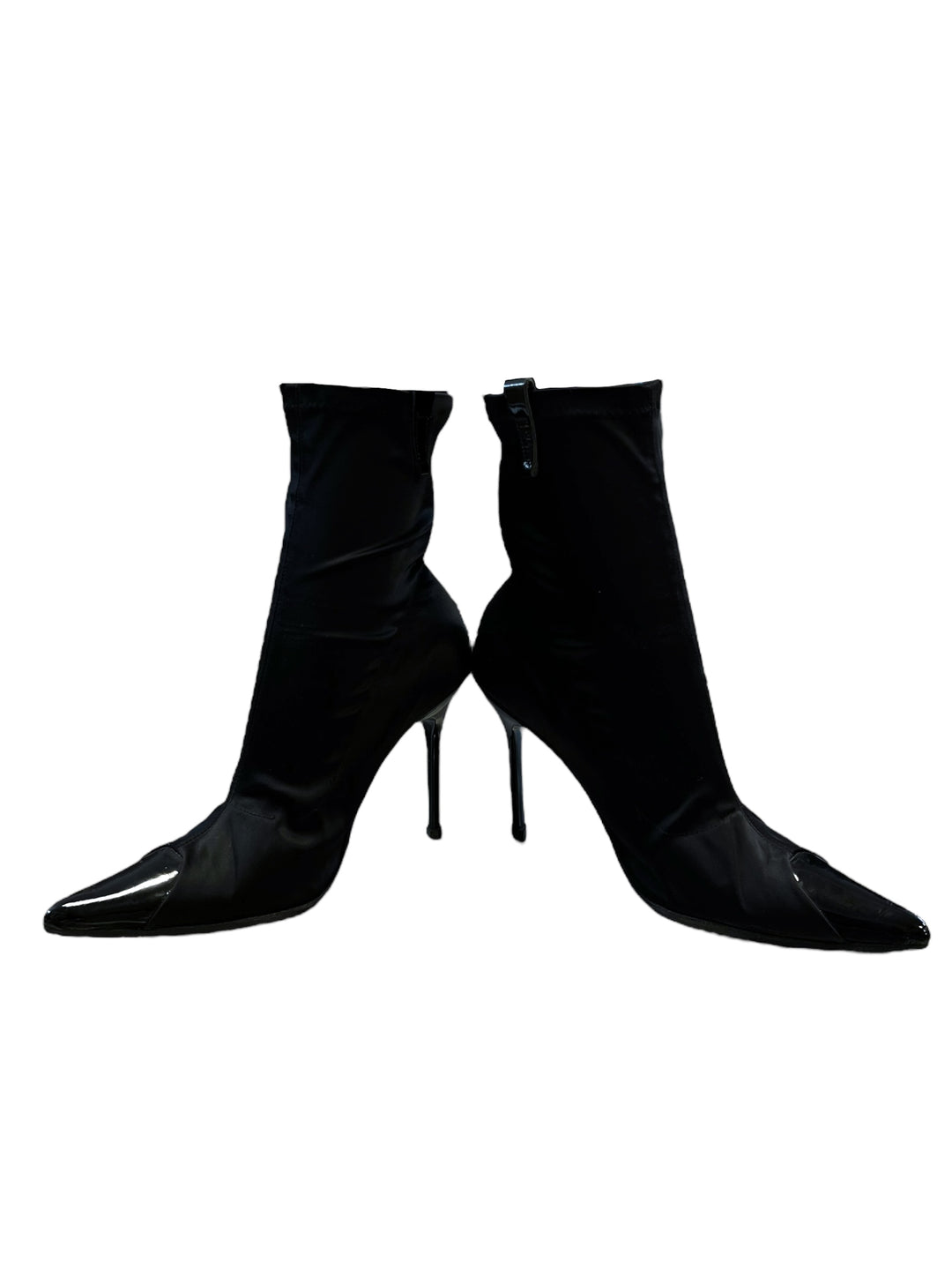 Roccobarocco y2k Black Stiletto Ankle Boots Size 39