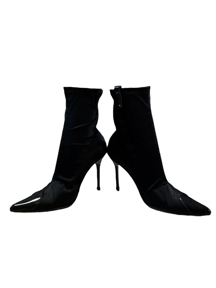 Roccobarocco y2k Black Stiletto Ankle Boots Size 39