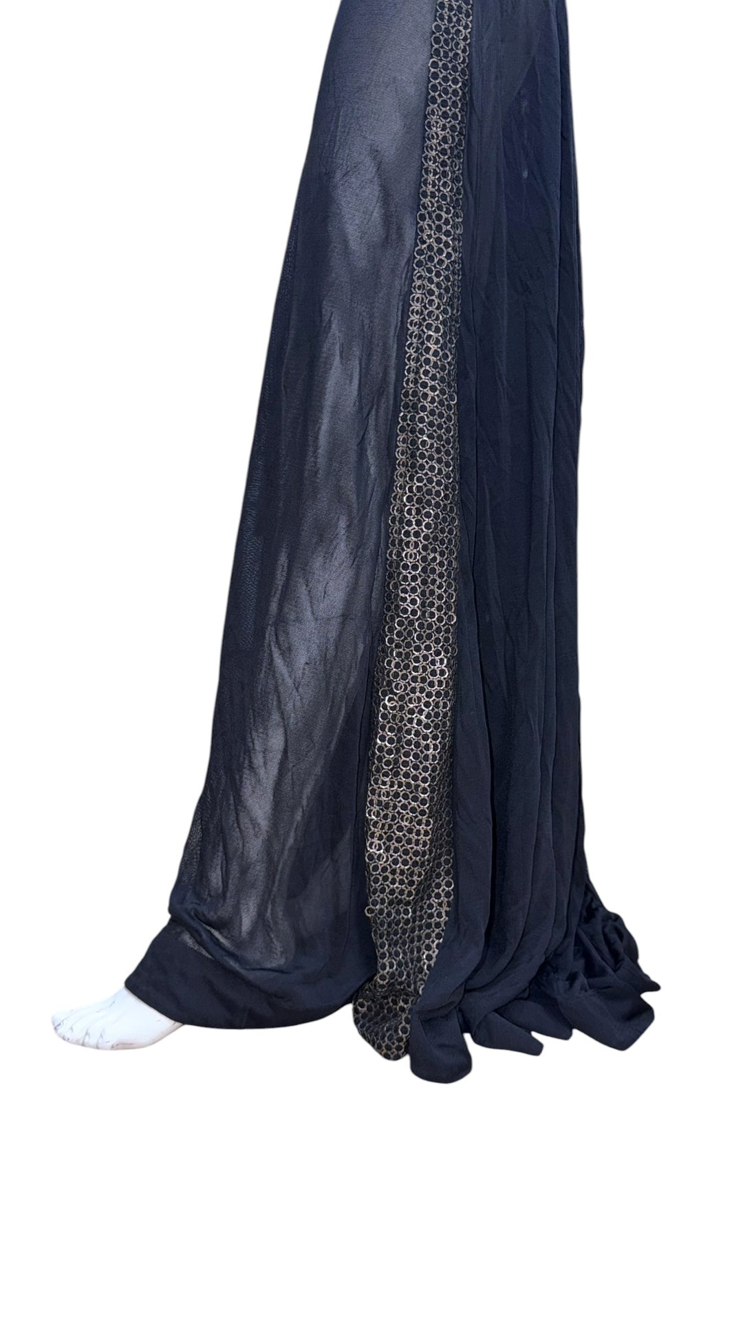 Roberto Cavalli sheer cut-out maxi dress black