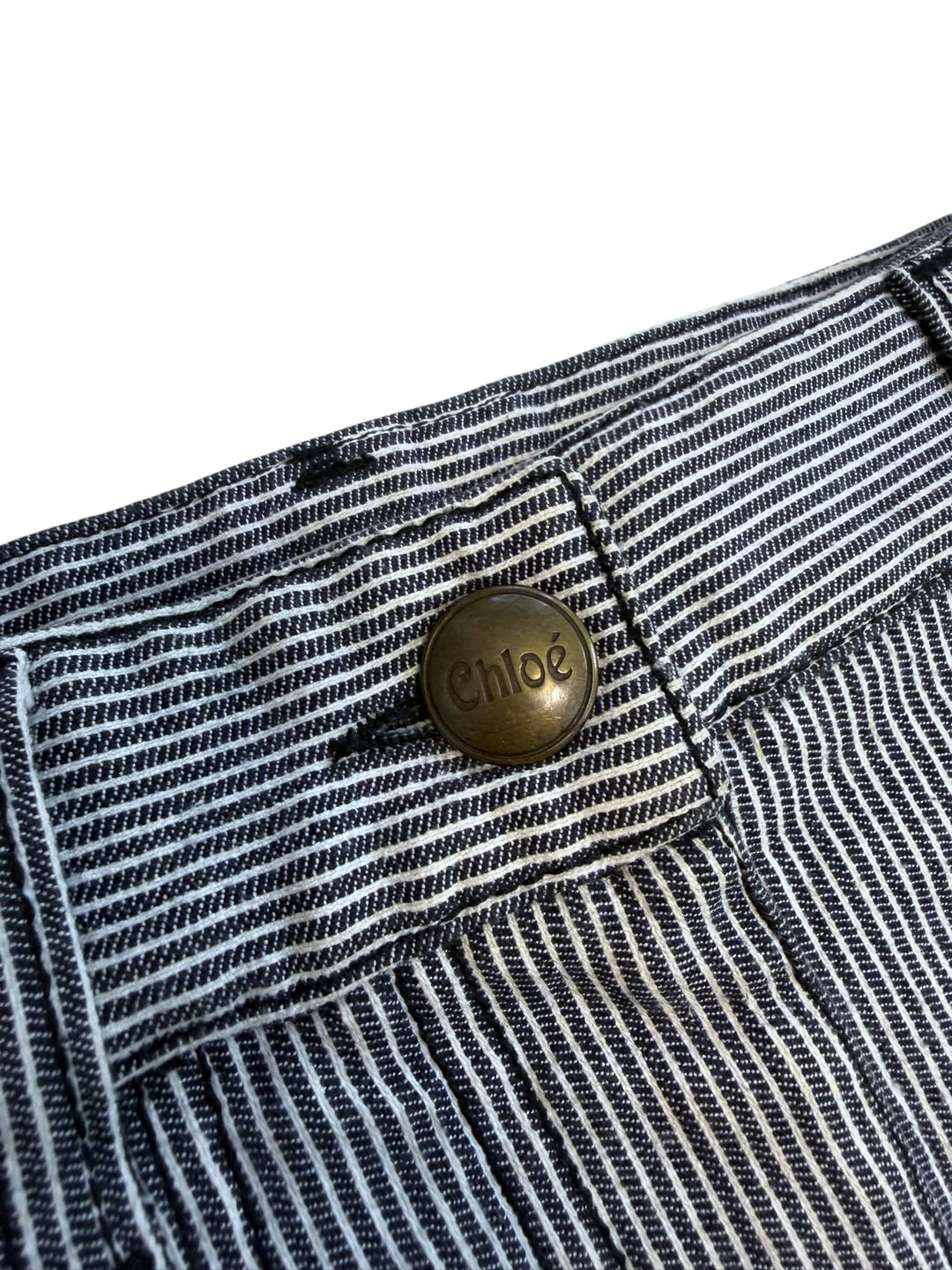 Chloé striped utility mini skirt