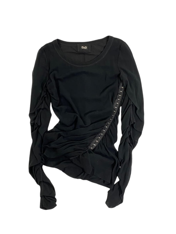 DOLCE&GABBANA vintage long sleeve mesh top women’s M/L