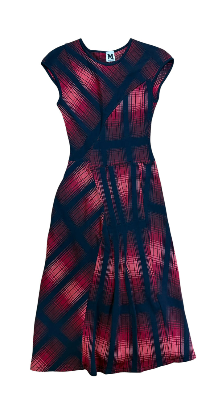 Missoni red navy midi length dress
