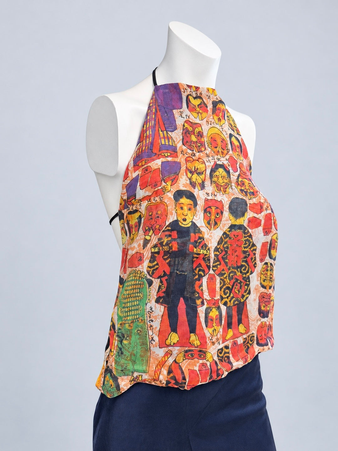 Nolita reversible embroidered halter top