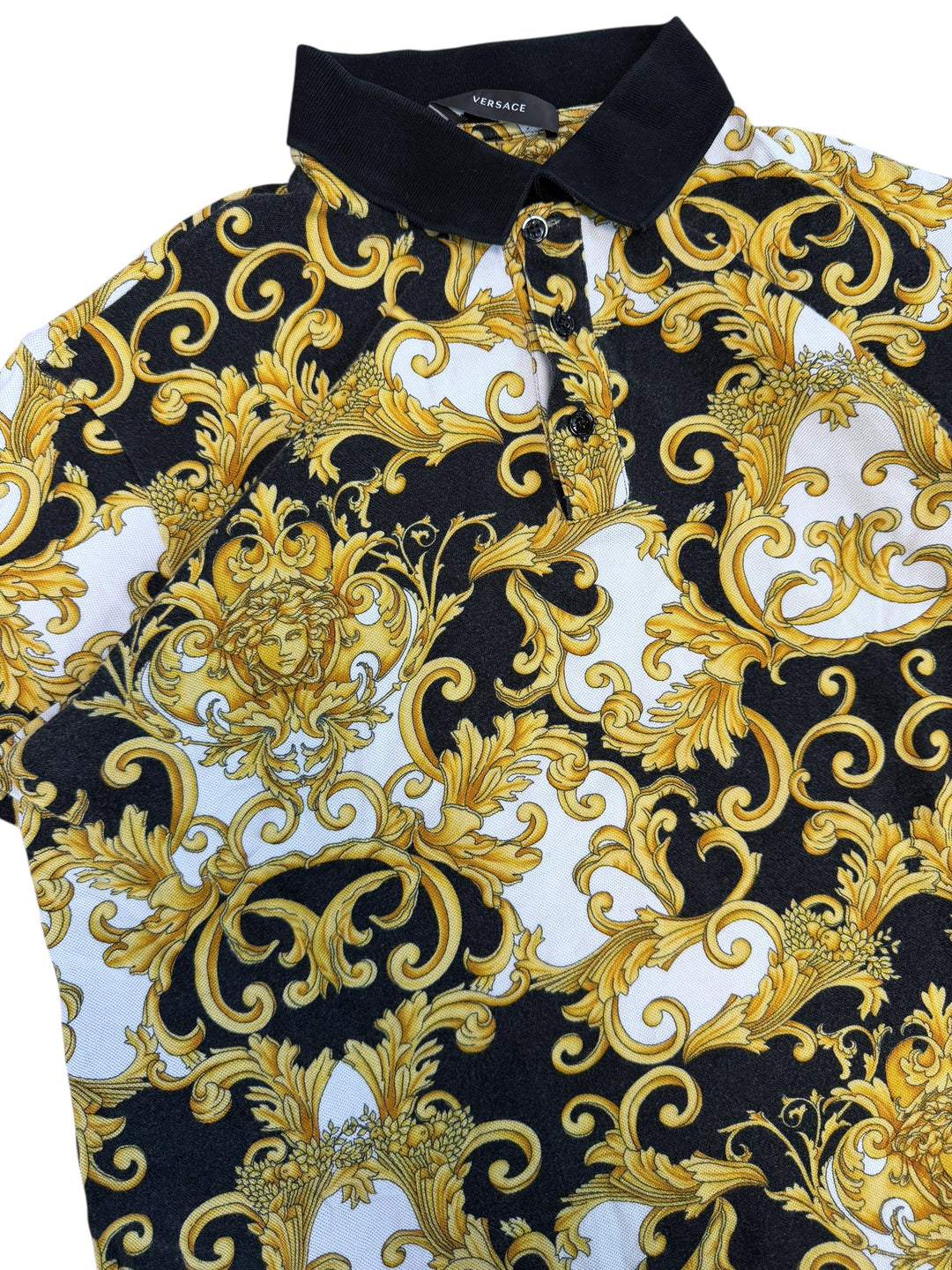 Versace baroque medusa polo shirt