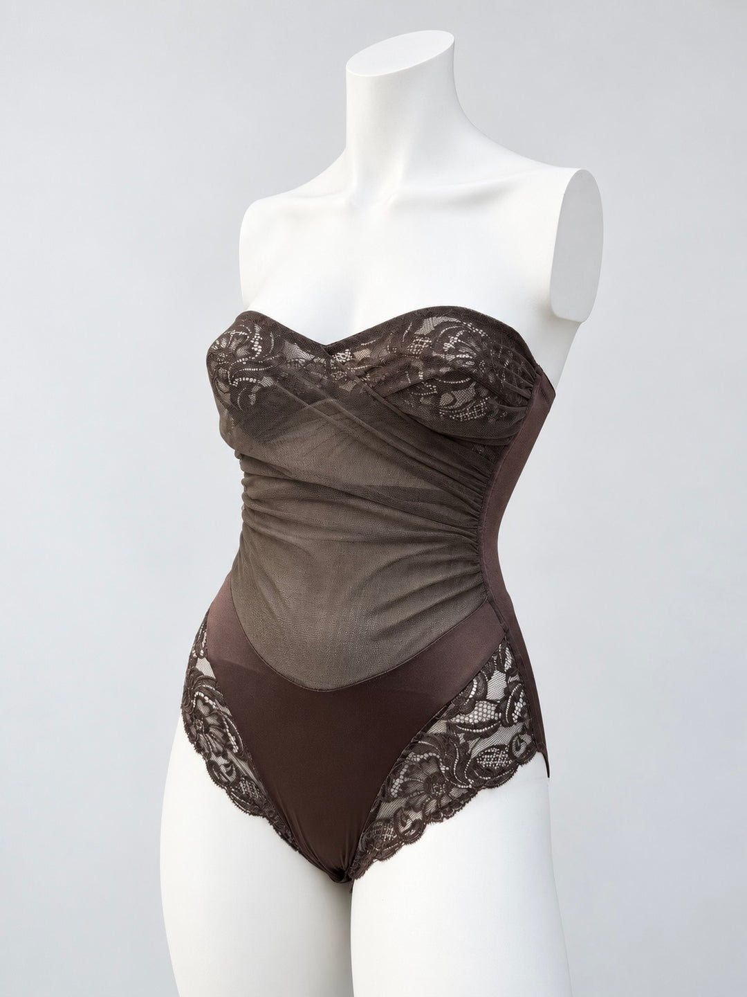 La Perla draped tulle lace bodysuit