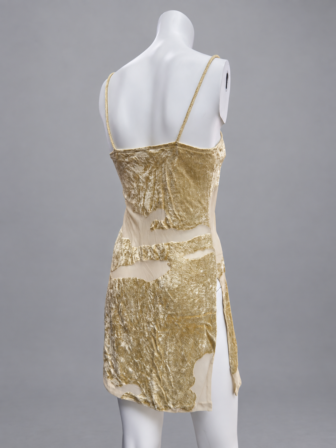 La Perla velvet & sheer mesh slip dress
