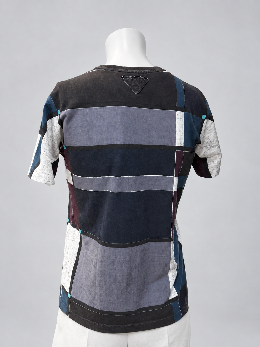 Prada Milano geometric print t-shirt small