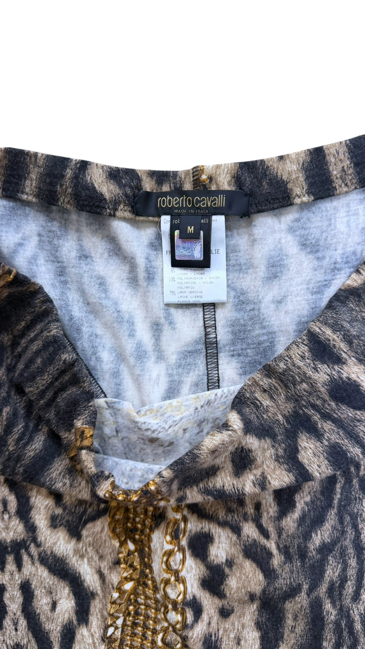 Roberto Cavalli vintage chain print skirt