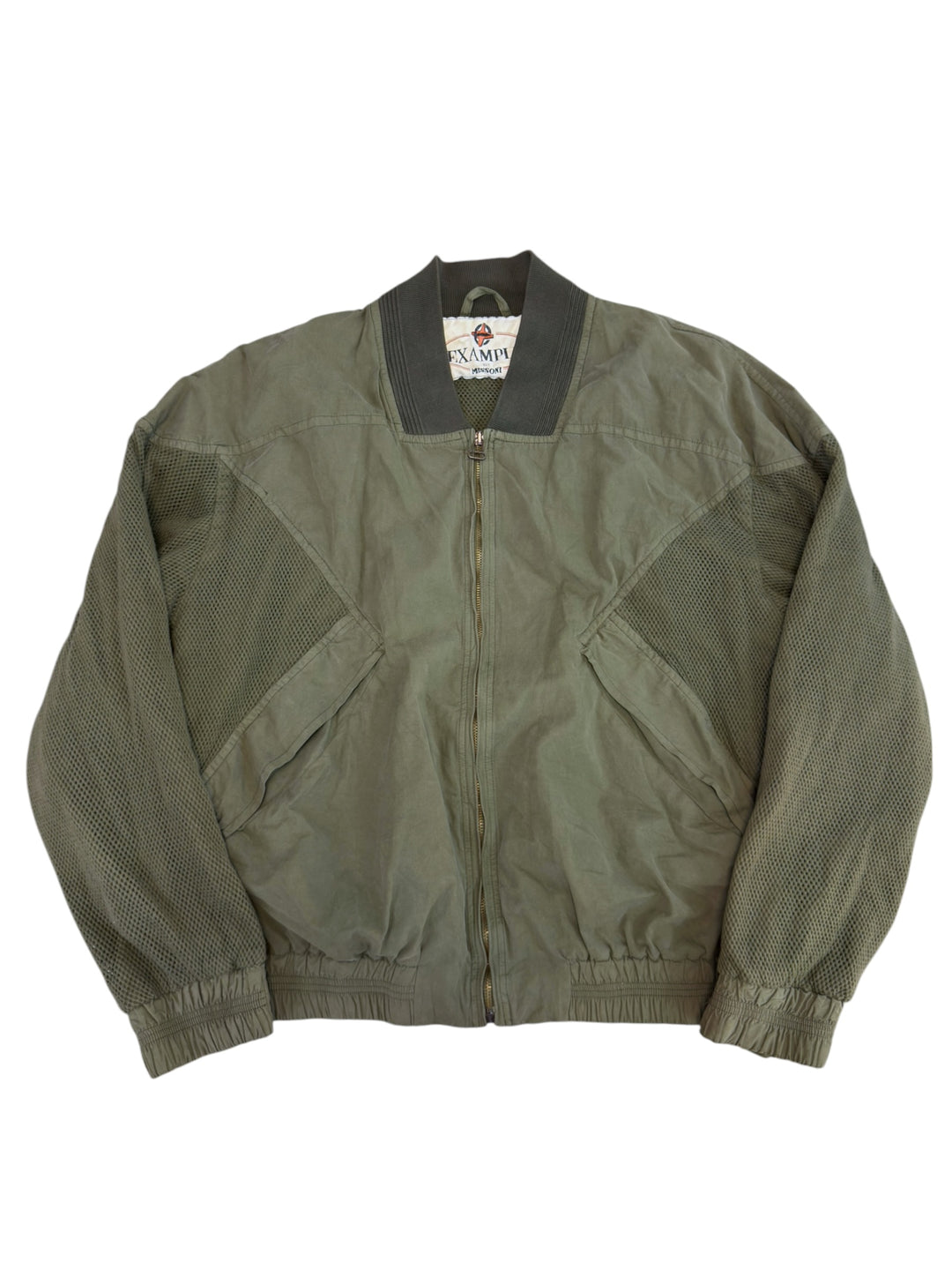 Missoni 1990s mesh panel bomber jacket