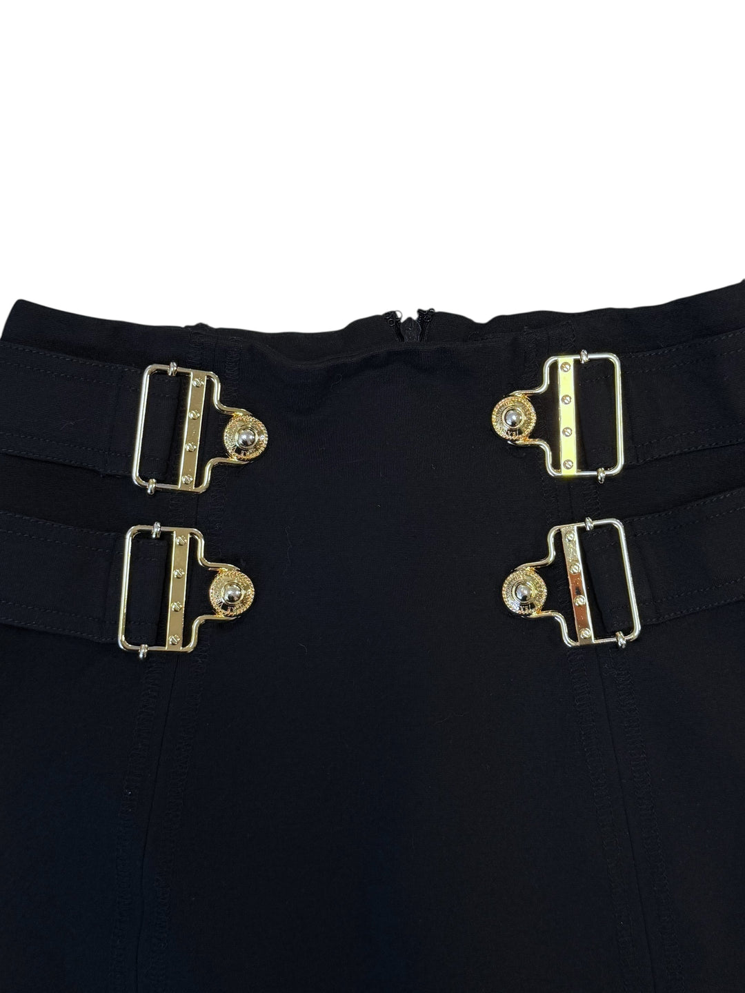 2000s Versace Jeans Couture black mini skirt