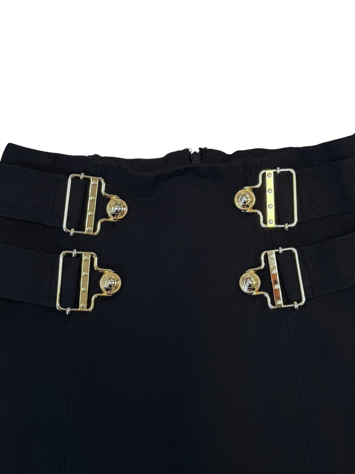2000s Versace Jeans Couture black mini skirt