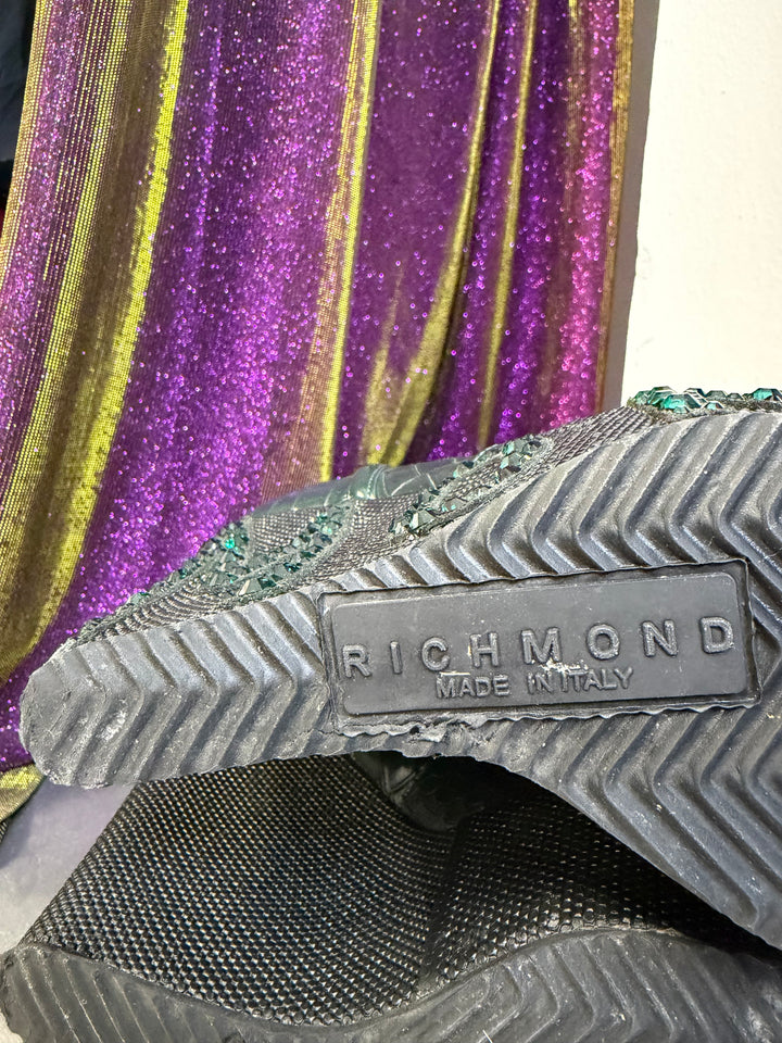 2000s John Richmond Croco Platform Boots EU37