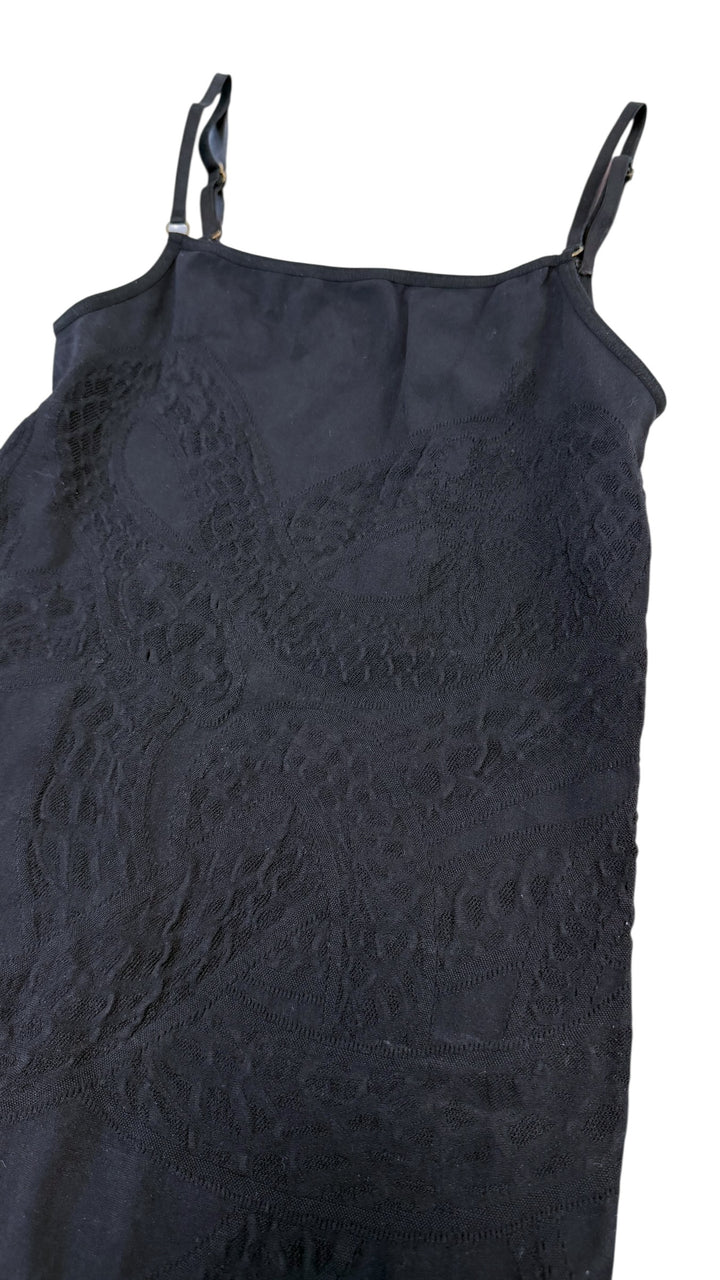 Just Cavalli mesh tank top with perforated/fishnet details