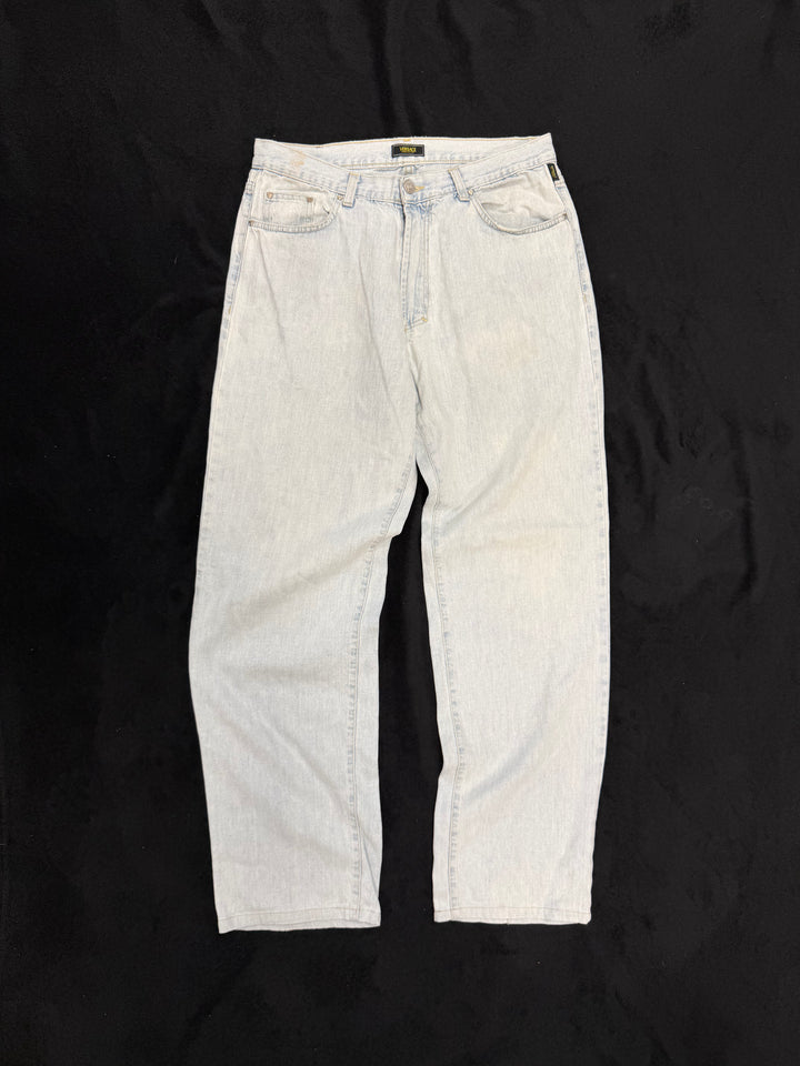 Versace Jeans Couture Late 1990s Pale Blue Denim