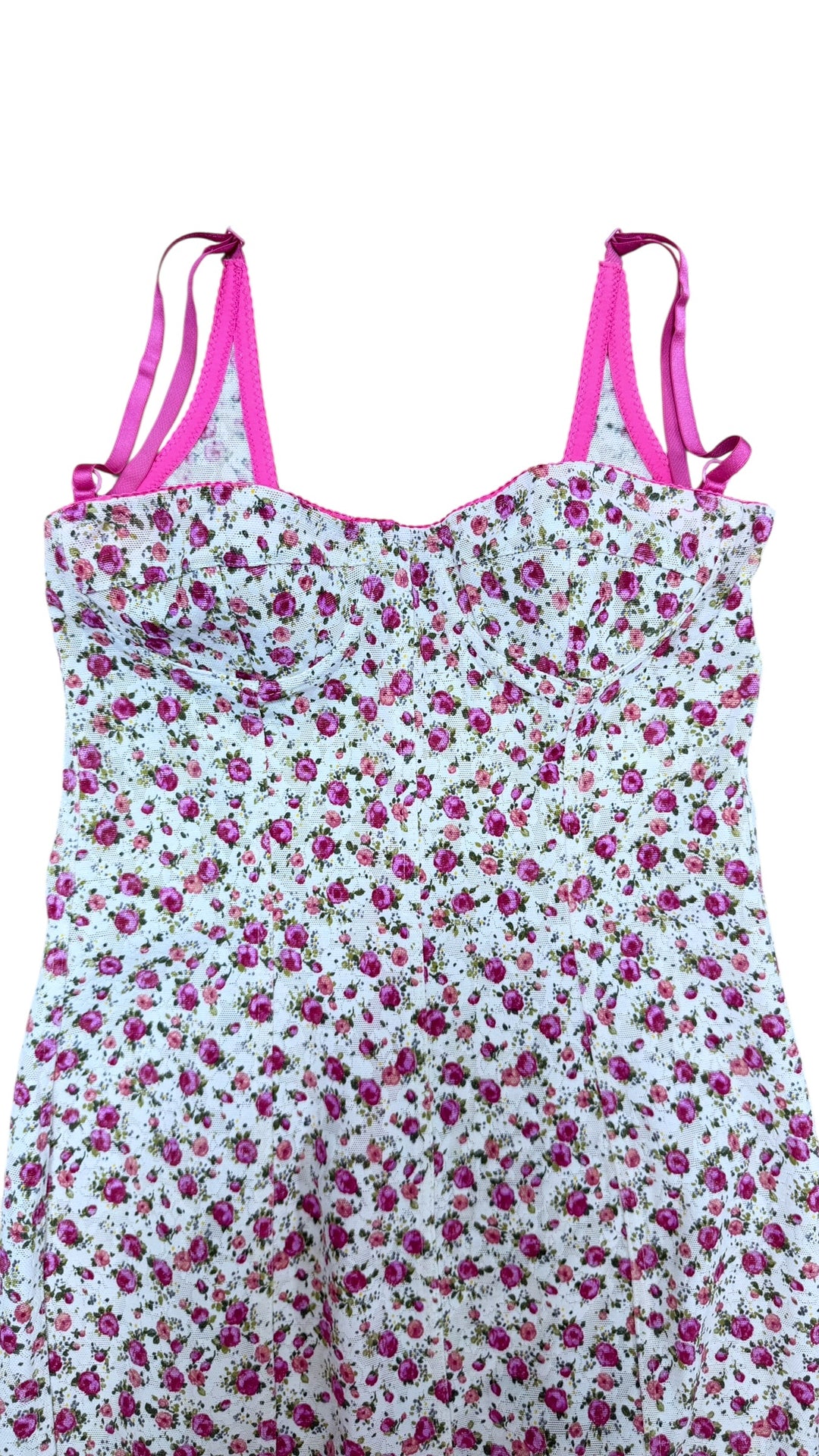 1990s Dolce&Gabbana floral corset dress