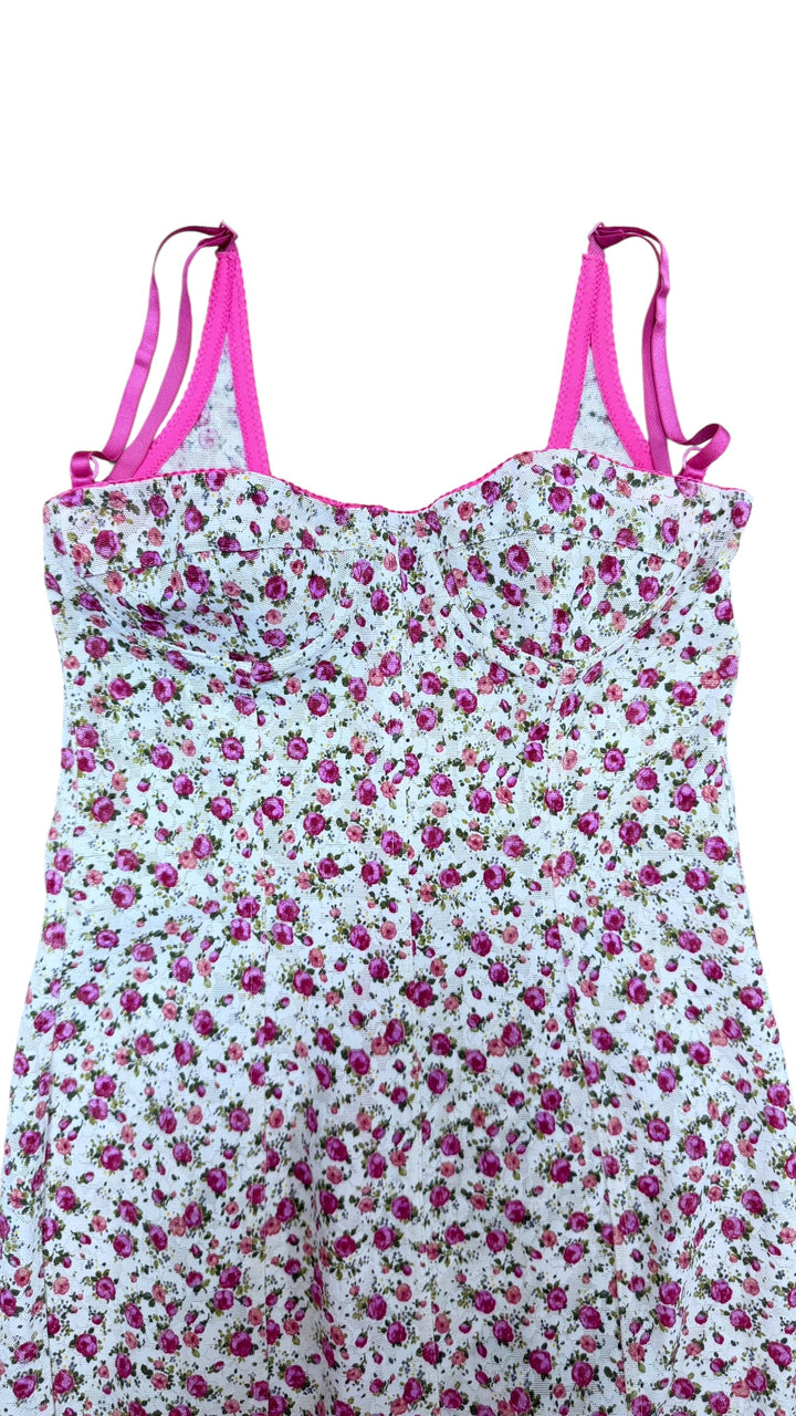 1990s Dolce&Gabbana floral corset dress