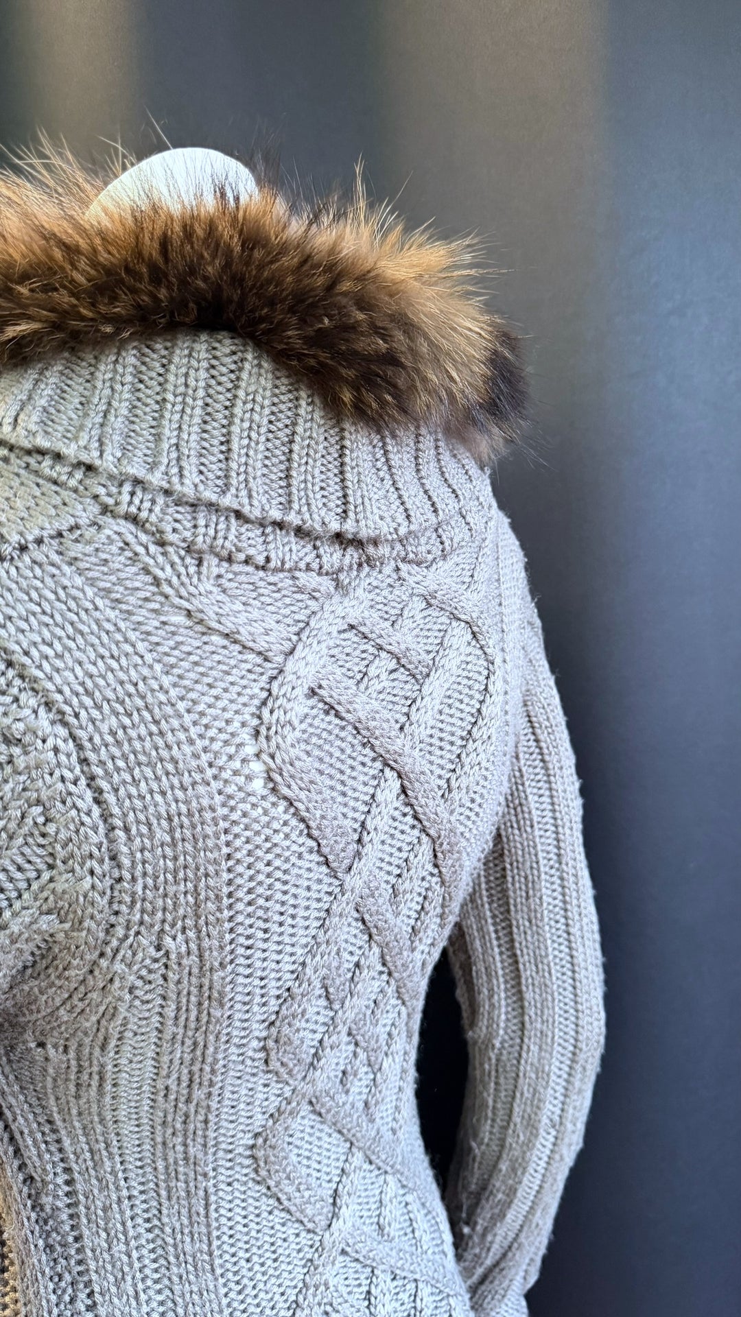 List vintage knit longline cardigan small