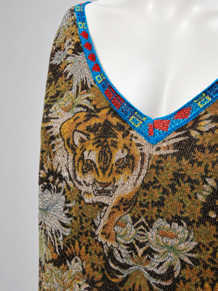 Custo Barcelona Vintage Shiny Cotton Dress Medium