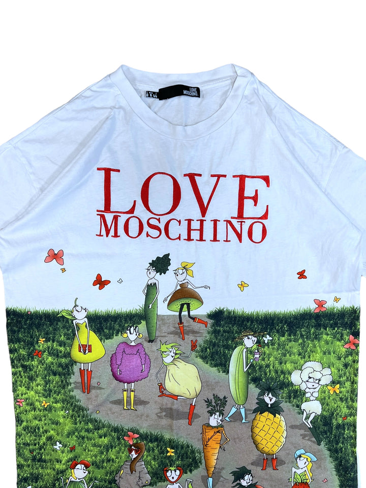 Love Moschino y2k graphic print loose dress women’s Large