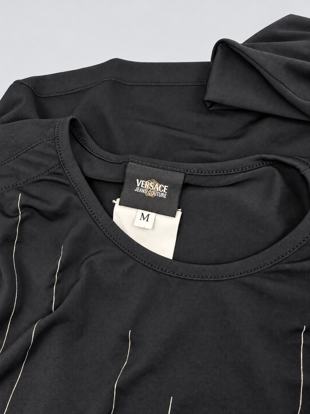 Versace Jeans Couture Medusa stitch long sleeve top