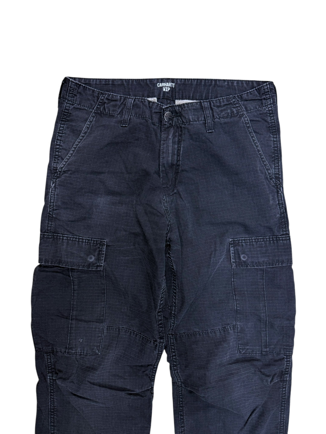 Carhartt WIP Regular Navy Ripstop Cargo Pants (W30 L32)