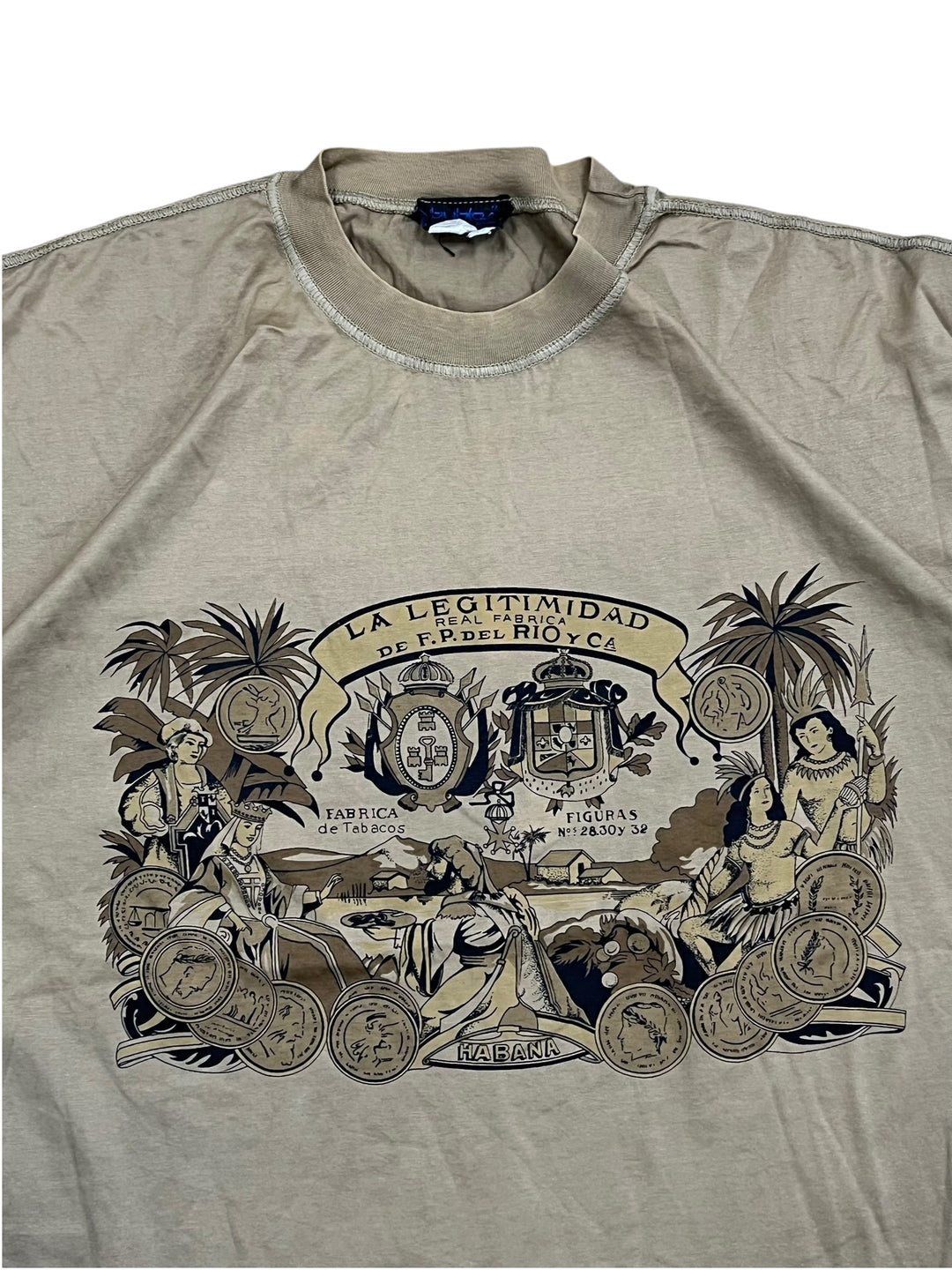 Byblos vintage Cuba fabrica print Tshirt men’s medium