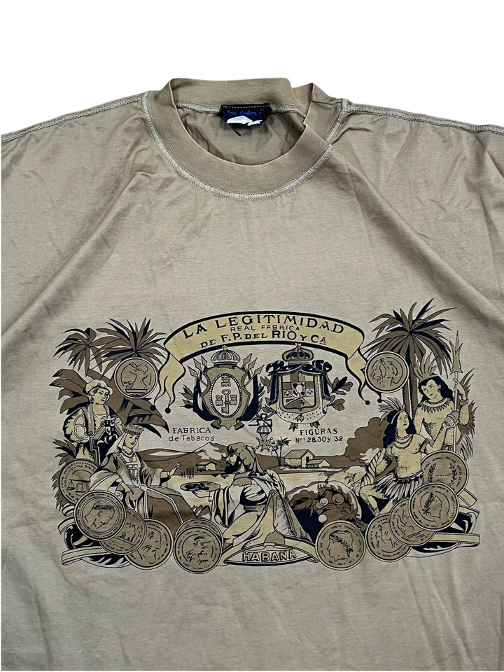 Byblos vintage Cuba fabrica print Tshirt men’s medium