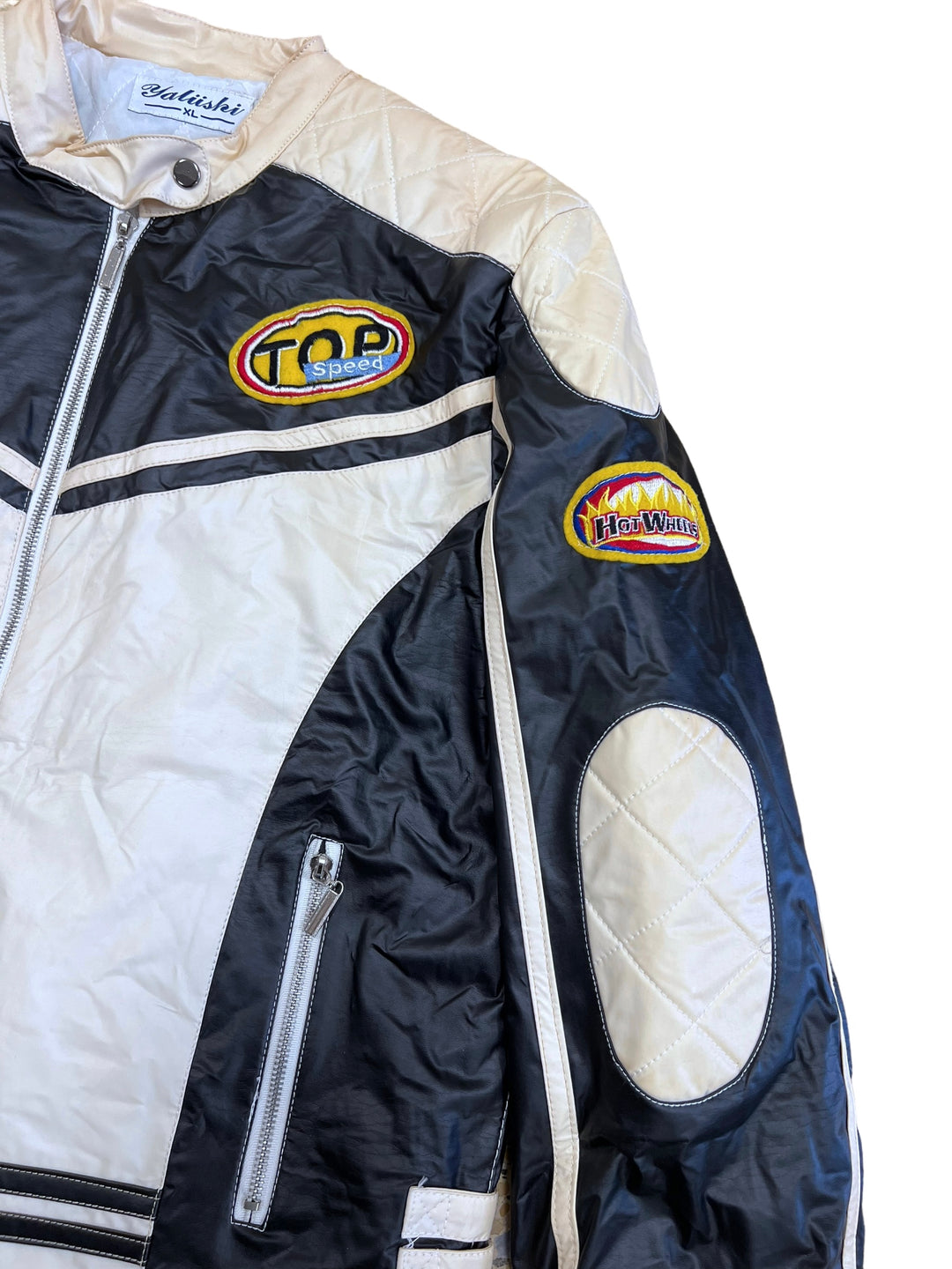Vintage Y2k Racing Polyester Jacket Streetwear Women's Extra Large