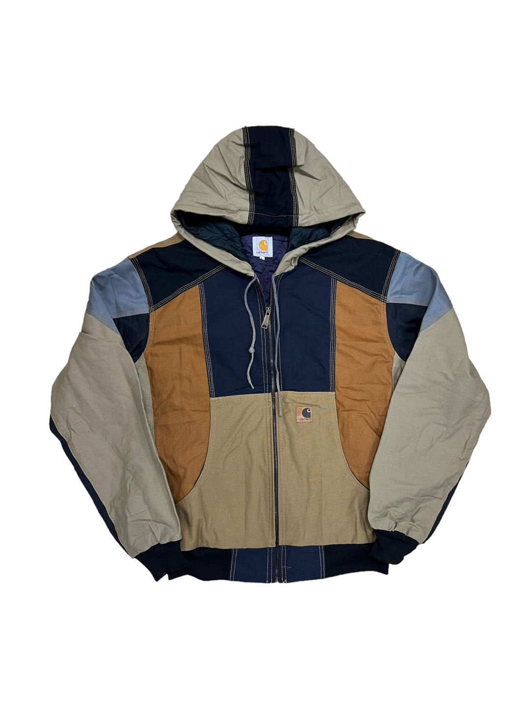 Vintage Reworked Patchwork Carhartt Detroit Work Jacket Men’s Large