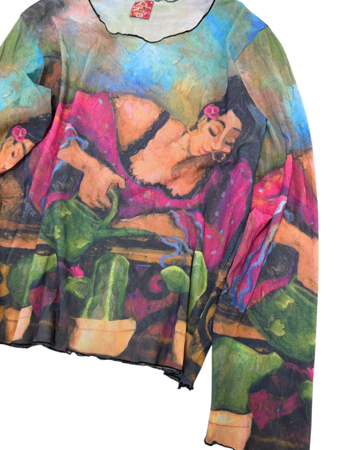 Aventure des Toiles 2000s Artistic Sheer Top