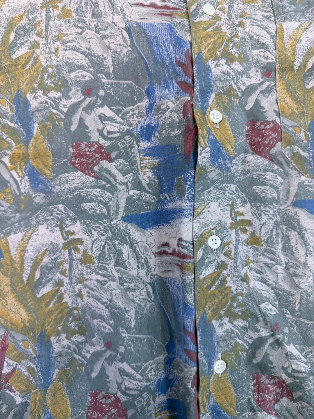 Pierre Balmain vintage tropical print short sleeve shirt