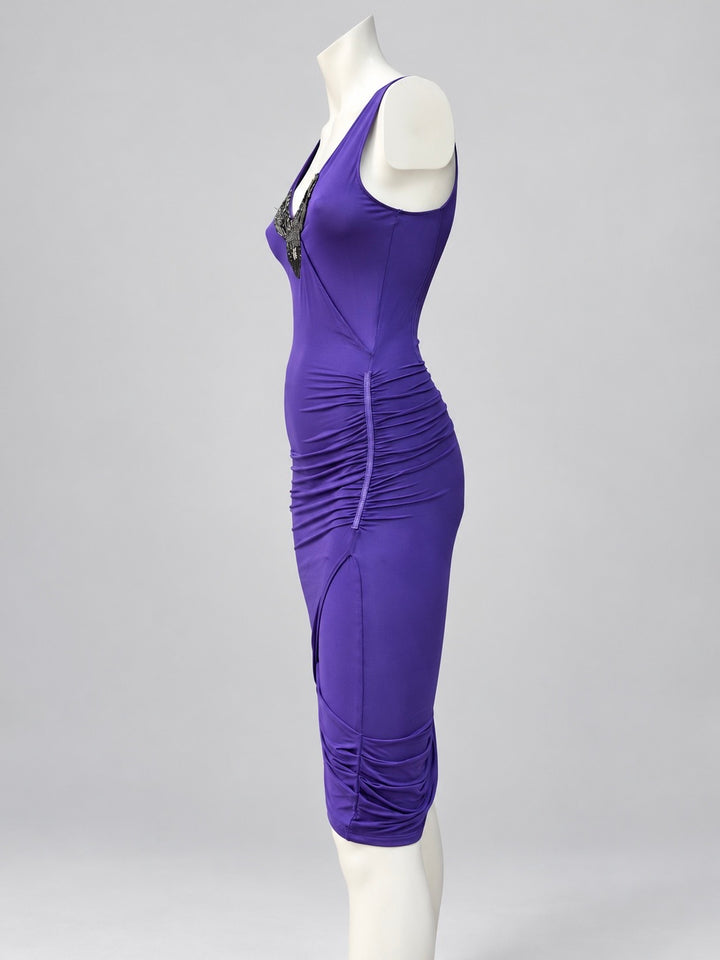 Costume National vintage purple dress small