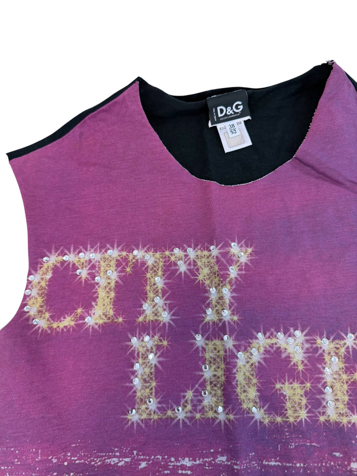Dolce&Gabbana “city lights” zip side top