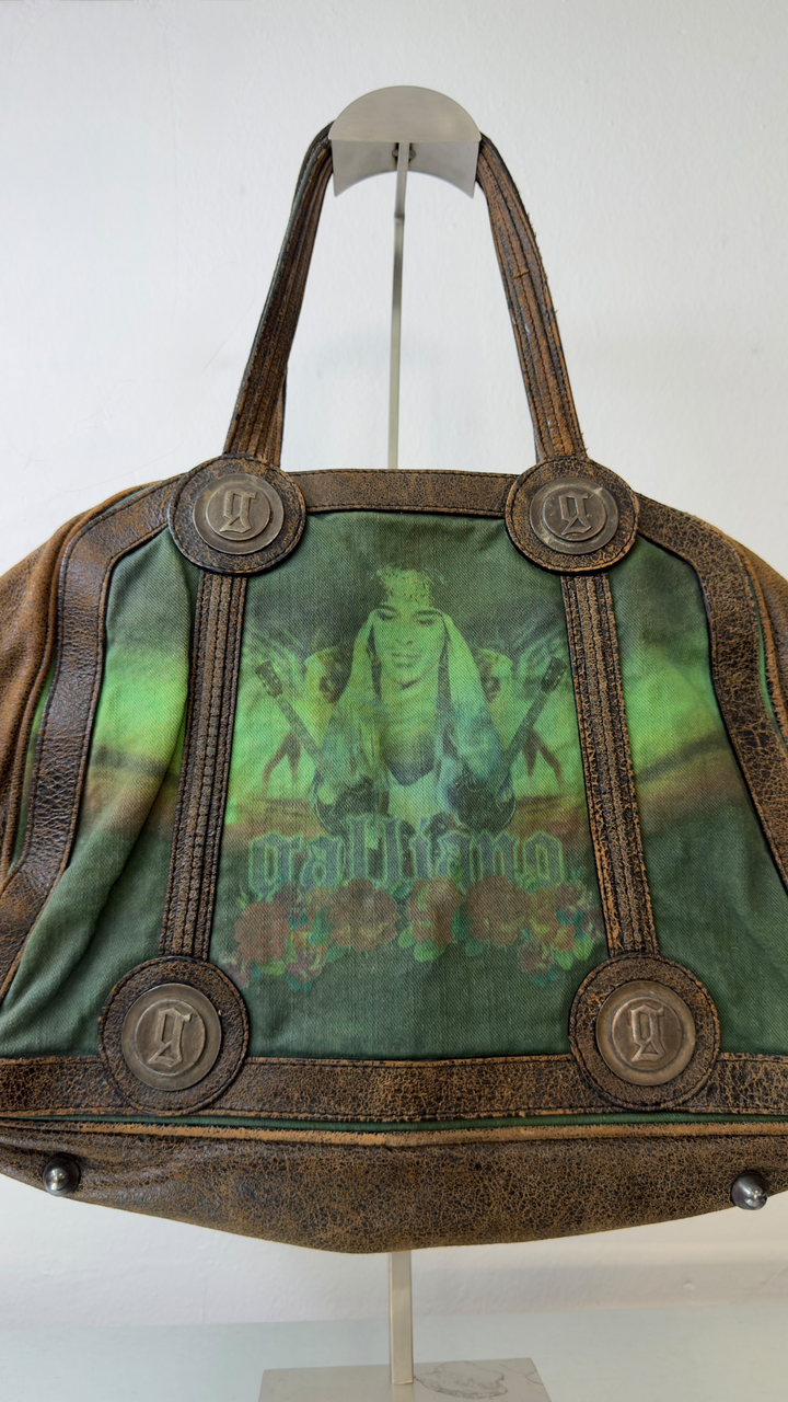 Galliano rare archive 2007 portrait Boston bag