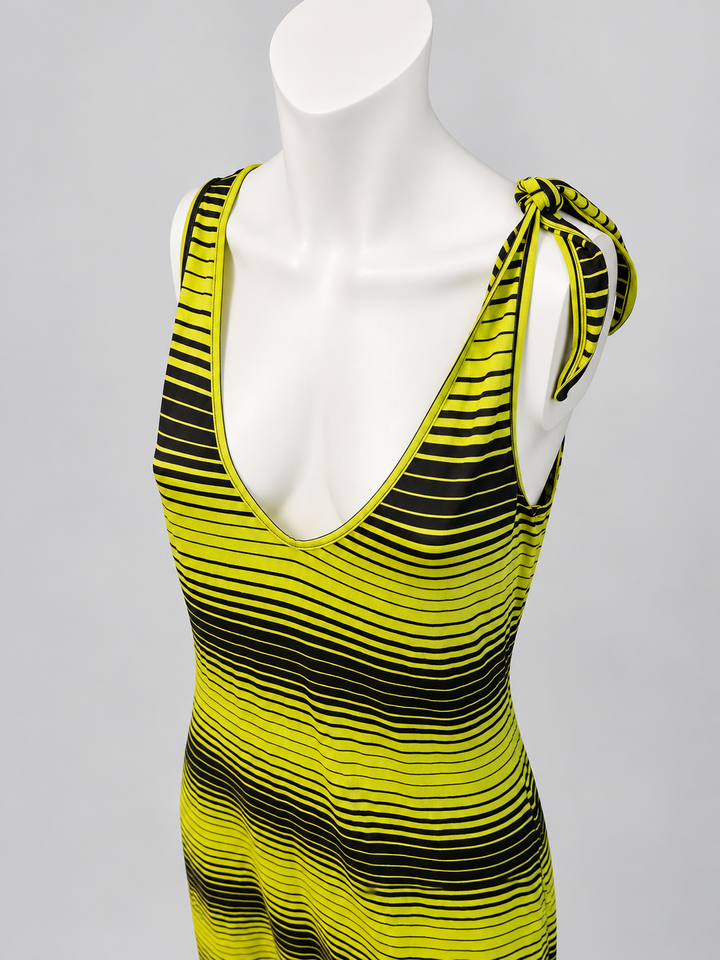Versace Jeans Couture striped midi dress