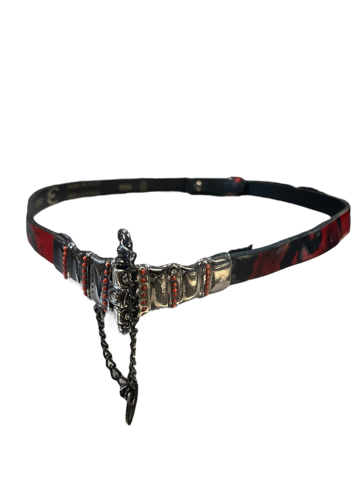 Just Cavalli leather Snakeskin printed belt