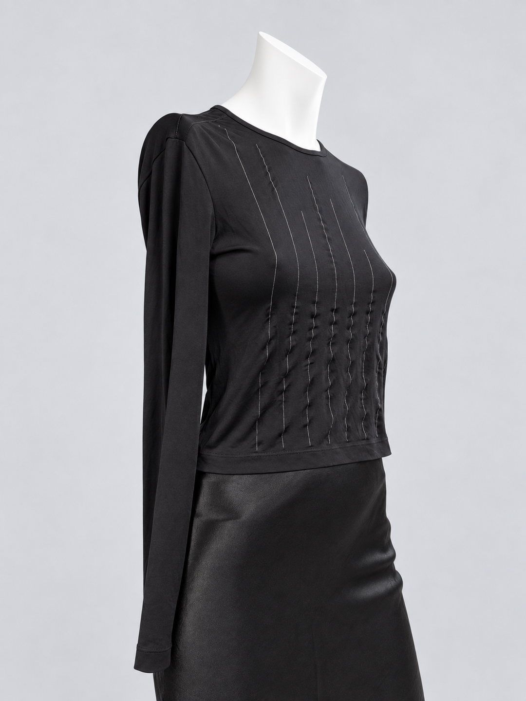 Versace Jeans Couture Medusa stitch long sleeve top