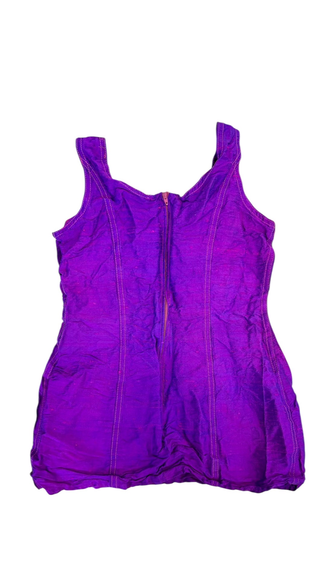 Moschino Jeans vintage purple fitted tank top
