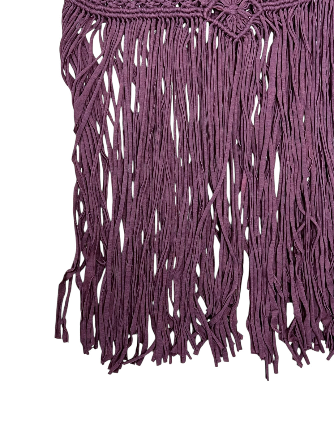Macrame Style Fringe Top One Size