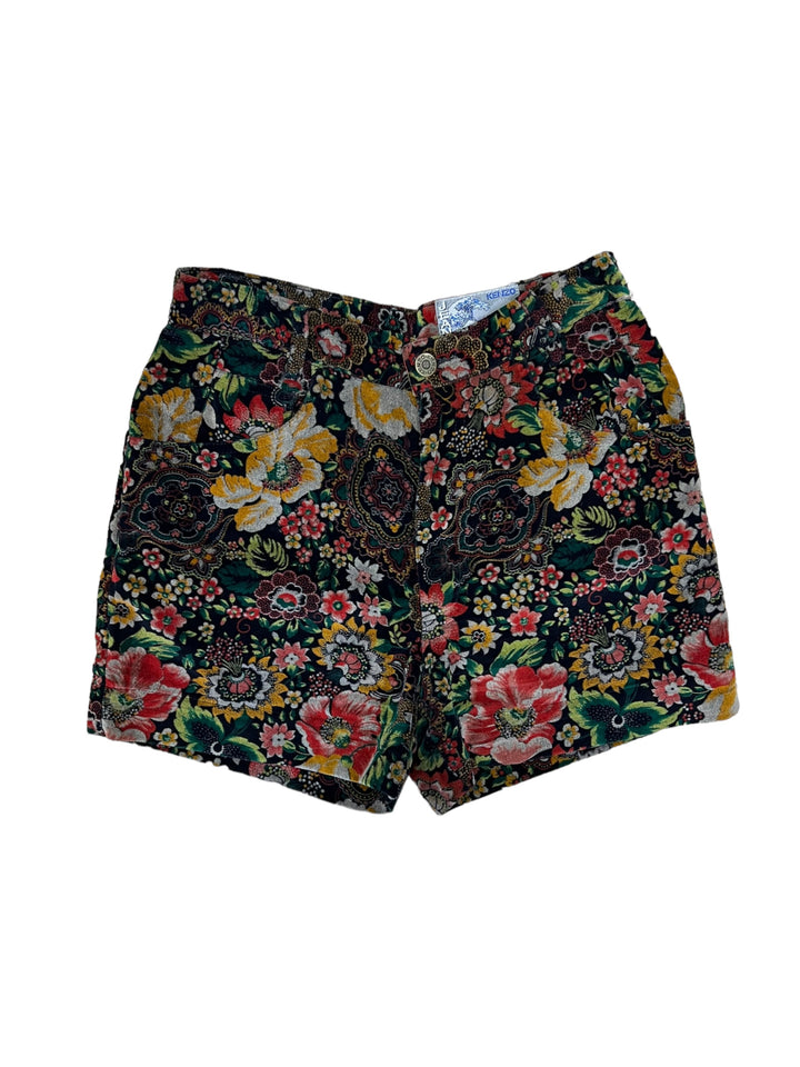 KENZO Vintage 80’s velour printed shorts women’s small(36)