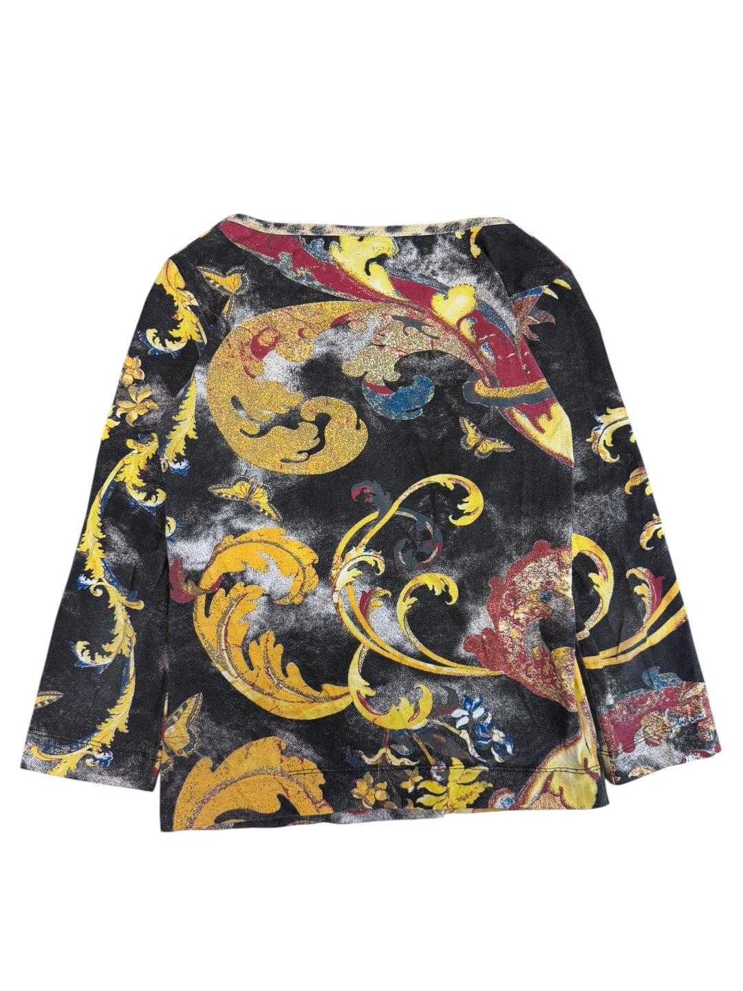 Just Cavalli baroque print long sleeve top