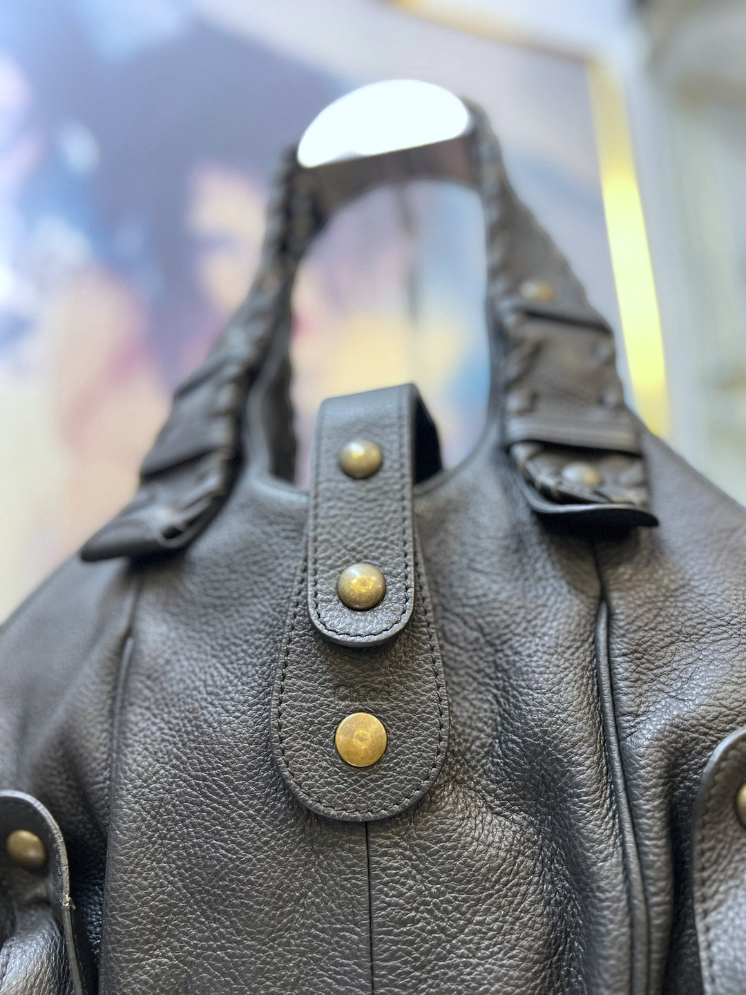 Chloé Fall 2004 Black Leather Silverado Bag