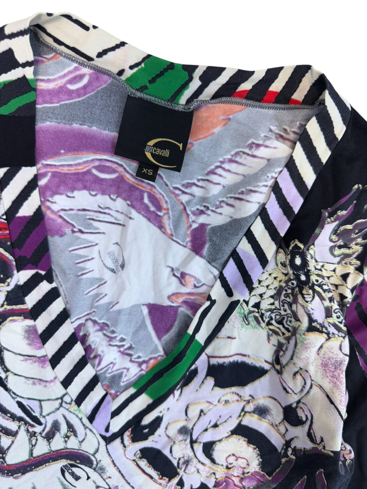 Just Cavalli vintage grunge print top