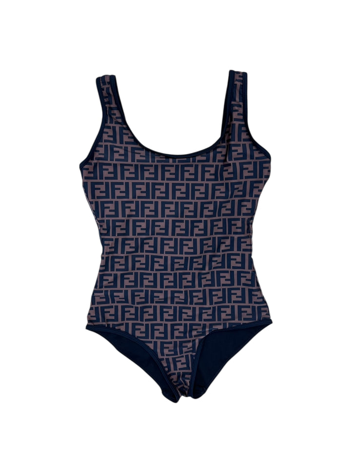 Fendi Vintage FF Monogram One-Piece Swimsuit Medium