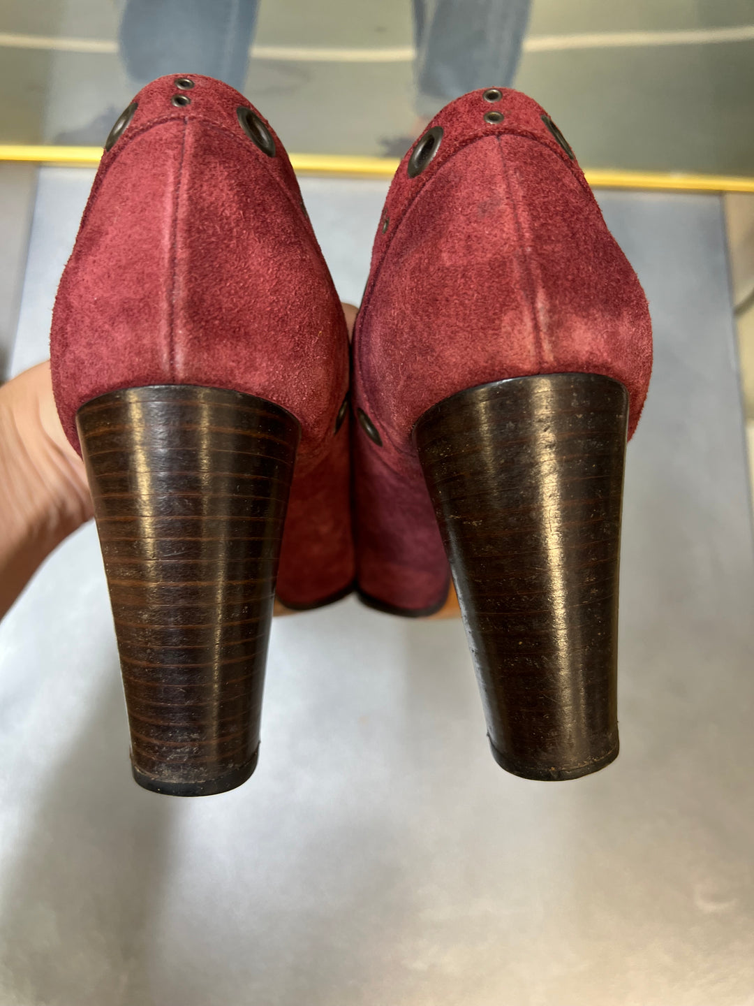 Dolce&Gabbana Suede Studded High Heels Size eu37