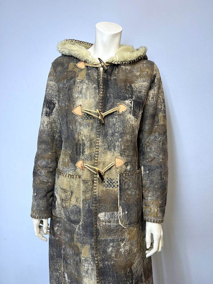 Piu&Piu vintage shearling coat medium